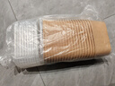 美麗雅一次性飯盒方形1000ml*20套 食品級(jí)野餐外賣水果牛皮紙打包盒帶蓋 曬單實(shí)拍圖