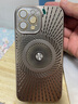 諾梵爵 NIOFOA'JUR夏季鏤空散熱適用蘋果16promax手機殼新款iPhone15pro磁吸充電14帶鏡頭膜13Pro男女個性創(chuàng)意保護套 鈦原色螺旋磁吸散熱 iPhone 12 Pro Max 曬單實拍圖