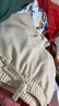 名創(chuàng)優(yōu)品（MINISO）重磅短褲男夏季戶外運動直筒五分褲青少年潮流百搭中褲 淺米 XL 曬單實拍圖