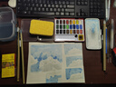 輝柏嘉（Faber-castell）固體水彩24色 固體顏料 便攜式水彩套裝 美術(shù)課必備升級(jí)版 576024美術(shù)寫生 曬單實(shí)拍圖