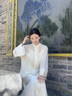 初蟬衣事唐裝中國風(fēng)女裝2025春夏新中式盤扣禪意茶服襯衫上衣半裙套裝 杏色（上衣）贈吊帶 S （現(xiàn)貨） 曬單實拍圖