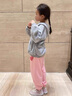 班納班納女童褲子春秋款兒童2025秋季新款衛(wèi)褲女大童秋裝運(yùn)動(dòng)褲童裝 N兩顆心K灰+N三顆心K粉 130 曬單實(shí)拍圖