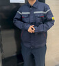 耐帝春秋防靜電工作服套裝男長袖反光工裝加油站中石化工程電工勞保服 【套裝】深藍色-（國標認證） XL (175) 【建議135-155斤穿】 曬單實拍圖