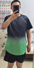 妄潮運(yùn)動(dòng)服套裝男短袖夏季透氣速干情侶裝籃球服短袖短褲跑步健身 【冰絲涼感跑量款套裝】A36綠色 3XL 建議體重145-155斤 曬單實(shí)拍圖