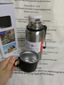 費施恩大容量保溫壺茶水分離便攜戶外水壺316內膽保溫壺智能顯溫燜茶壺 【常規(guī)】鋼本色800ml 曬單實拍圖