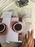 Glasslock玻璃杯茶杯簡約雙飲吸管杯男女學生水杯耐高溫便捷泡茶杯咖啡杯 清新白 500ml 曬單實拍圖