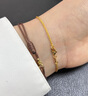 六福珠寶七夕情人節(jié)禮物 足金百搭款肖邦鏈黃金手鏈 計價 17cm-約1.99克 曬單實拍圖