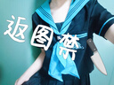 【青本繪】短袖日系校供中間jk新款制服基礎學院百褶裙水手服套裝 短袖上衣+百褶裙【送領巾環(huán)扣飛 M 建議95-105斤 曬單實拍圖
