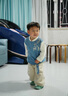 G.DUCKKIDS小黃鴨童裝兒童漢服男童秋季國風(fēng)唐裝男孩長(cháng)袖福鹿吉祥中秋演出服 藍色 110 建議4~5歲【100-110cm】cm 曬單實(shí)拍圖