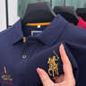 Wirpta高端品牌純棉長(zhǎng)袖polo衫男士秋季新款潮流刺繡透氣T恤商務(wù)男裝 寶藍(lán)色 （現(xiàn)貨速達(dá)） L 曬單實(shí)拍圖