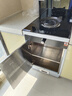 火星人酷派單灶集成灶一體灶50CM60CM小戶(hù)型消毒家用單電磁爐單燃氣灶側吸下排煙一體式煙灶聯(lián)動(dòng)可選蒸烤型號 50CM單灶儲物柜款（無(wú)消毒） 天然氣(12T) 曬單實(shí)拍圖