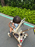 BIMO比陌遛娃神器可登機(jī)可坐躺高景觀輕便嬰兒推車(chē)超輕折疊溜娃車(chē) 【8代】清爽版-奶茶金 曬單實(shí)拍圖