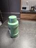 摩飛電器（Morphyrichards）電熱水壺 便攜式燒水壺 家用戶外旅行1L大容量雙層304不銹鋼保溫防燙旅行電水壺電熱水杯MR6061綠 曬單實拍圖