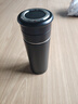 JRINKTEEA日本品牌茶水分離保溫杯316不銹鋼無縫內膽泡茶杯男士燜茶杯戶外 紳士黑升級款Q9帶隔檔500ml 曬單實拍圖