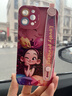 膜遇蘋果16promax手機(jī)殼腕帶支架iPhone15保護(hù)套新款帶掛繩14Plus可愛公主13全包防摔12硅膠軟殼高級女 紫藍(lán)色丨彩裙公主丨腕帶支架丨長掛繩 iPhone 16 Pro Max 曬單實(shí)拍圖