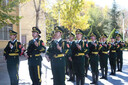 國旗班儀仗隊(duì)服裝學(xué)校升旗儀式禮賓服學(xué)生國旗班升旗手護(hù)衛(wèi)隊(duì)禮服 綠色套餐4件套 155 男 曬單實(shí)拍圖