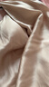 桑羅（SANGLUO）送女友真絲吊帶100%桑蠶絲修身帶胸墊免穿內(nèi)衣性感可外穿睡裙 粉色（帶胸墊） L （穿到120斤） 曬單實拍圖