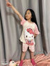 卡巴熊2025新款女童睡衣純棉短袖夏季薄款寶寶兒童卡通家居服套裝 21151-凱蒂貓 100 【8碼】100-110CM 30-40斤 曬單實(shí)拍圖