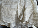 Olrain歐芮兒法式刺繡掛脖連衣裙女夏季度假吊帶蛋糕裙長裙 杏色 XL 曬單實拍圖