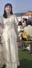2025新款夏季連衣裙成人女法式高級感超仙晚禮服宴會(huì )小個(gè)子公主裙 米白色 杏色 L 高品質(zhì)（收藏送項鏈兩蝴蝶結） 曬單實(shí)拍圖