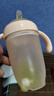 良品物語嬰兒硅膠學(xué)飲水杯6個月以上寶寶吸管杯兒童喝奶瓶喝水防嗆鴨嘴杯 粉色鴨嘴杯【配奶嘴+吸嘴】 260ml 曬單實拍圖