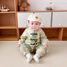 迪士尼（Disney）男寶寶衣服春秋季新生嬰兒洋氣中國(guó)風(fēng)連體衣春季新款百歲宴爬爬服 中式爬服 66cm 曬單實(shí)拍圖
