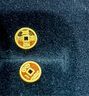 行金銀中足金999五帝幣手鏈轉(zhuǎn)運珠金錢幣DIY編繩手串手繩 生日禮物 乾隆通寶（克重多退少補(bǔ)） 約0.5g 曬單實拍圖