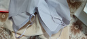 氧心（YANGXIN）兩件裝夏季內(nèi)衣女聚攏無痕胸罩無鋼圈背心式美背運動女士文胸 香檳+淺紫【吊帶款】 XL 曬單實拍圖