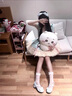 瑜尚臻品 瑪麗珍鞋女高跟鞋女2025新款小皮鞋配裙子jk鞋百搭甜美粗跟單鞋 米色 38 曬單實(shí)拍圖
