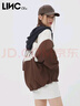 金羽杰秋冬季輕薄羽絨服女短款連帽羽絨夾克女士新潮寬松外套Y22802008 曬單實(shí)拍圖