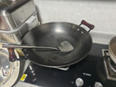鑄味（Jill May）鑄味鑄鐵鍋無涂層炒菜鍋少油煙燃氣灶不粘鍋家用炒鍋鐵鍋廚房好物 圓底雙耳炒鍋（帶蓋） 38cm 曬單實拍圖