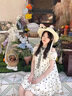 微光里法式甜美露肩波點(diǎn)連衣裙女夏季2025新款小個(gè)子氣質(zhì)蓬蓬短裙娃娃裙 露肩荷葉邊連衣裙 白M碼80-110斤 曬單實(shí)拍圖