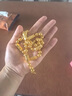 御友記黃金項鏈足金包銀男士圓珠鏈999男款包金24k大金鏈子 5mm六角圓珠鏈卡約25g 曬單實拍圖