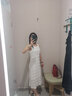 熱風(fēng)無(wú)袖連衣裙女2025年夏季新款女士浪漫蕾絲休閑親膚裙子 04白色 S 曬單實(shí)拍圖