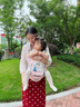 京厽腰凳嬰兒背帶外出簡易四季兩用輕便護腰寶寶坐凳抱娃 卡斯灰棉升級可拆卸款單腰凳+肩 曬單實拍圖