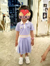 FILA斐樂兒童童裝針織裙2025年秋季新款女小童網(wǎng)球運(yùn)動(dòng)連衣裙 清涼紫-PU 105 曬單實(shí)拍圖