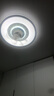 V-POWER智能臥室吊扇燈風(fēng)扇燈LED燈具客廳餐廳現(xiàn)代簡約吸頂燈電扇燈 【惠】9904-J黑白-96W無極-360搖頭 曬單實(shí)拍圖