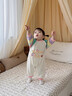 班喜迪嬰兒衣服秋裝嬰幼兒連體衣洋氣女寶寶衛(wèi)衣爬服春秋季超萌外出哈衣 米色 80cm 曬單實(shí)拍圖