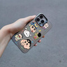 鹿途者 DEERWALK卡通蠟筆小新適用蘋果16promax手機殼iPhone15創(chuàng)意14新款13可愛網紅12pro鐳射15plus彩銀防摔硬殼 灰黑色-蠟筆小新 iPhone 16 Pro Max 曬單實拍圖