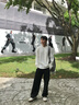 樂著LEZORA莫代爾羊毛松弛感V領(lǐng)空氣層長袖衛(wèi)衣男 白色 L 曬單實拍圖