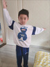 G.DUCKKIDS兒童裝男童春秋裝套裝2024新款春秋款運(yùn)動(dòng)男孩中大童春季帥氣衛(wèi)衣 藏青 120cm 曬單實(shí)拍圖