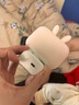 公牛（BULL）萌兔小夜燈氛圍燈三檔調(diào)色無(wú)極調(diào)光定時(shí)無(wú)線遙控1200毫安時(shí)鐘款 曬單實(shí)拍圖