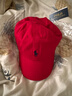 Ralph Lauren拉夫勞倫 夏季新款男女同款棒球帽潮流舒適透氣 002紅色 均碼 曬單實拍圖