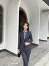 伊婭莎商務(wù)西裝套裝男女職業(yè)裝面試兩扣西服氣質(zhì)經(jīng)理白領(lǐng)正裝銷售工作服 (女)灰色西裝+西褲 L 曬單實(shí)拍圖