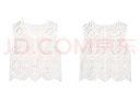 伊芙麗（eifini）伊芙麗2025夏裝新款蕾絲外搭開(kāi)衫馬甲女夏季鏤空蕾絲高級(jí)感上衣 米白 S 曬單實(shí)拍圖