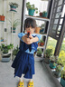 G.DUCKKIDS小黃鴨女童套裝夏季朱迪兔子警官衣服兒童jk百褶裙子cos服三件套 三件套 110 建議4~5歲【100-110cm】cm 曬單實拍圖