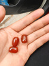 今傳福天然南紅瑪瑙涼山墩子老型桶珠金剛星月菩提手串頂珠配珠頂 收藏級老型珠一顆13mm 曬單實拍圖