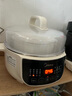 美的電燉鍋4.5L電燉盅家用隔水燉煮 電煮鍋 電蒸鍋煮粥煲湯鍋燕窩燉盅白瓷內(nèi)膽燉湯鍋上蒸下燉多功能鍋 4.5L 曬單實(shí)拍圖