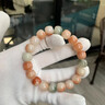 茂悅雪檸美人高密白玉菩提根手串女盤(pán)玩學(xué)生男兒童盤(pán)珠繞指柔變色手鏈 雪檸美人 曬單實(shí)拍圖