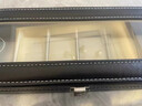 AILUKI日本皮質(zhì)表盒手表收納盒腕表展示盒手表箱多只裝表首飾盒飾品盒子 黑色-6位 1*1*1cm 1層 曬單實拍圖